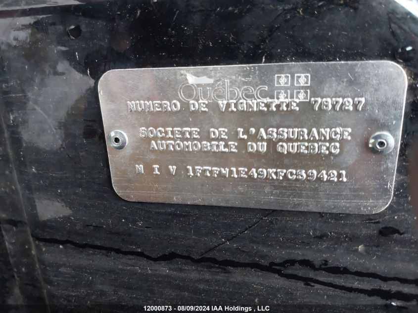 2019 Ford F-150 VIN: 1FTFW1E49KFC59421 Lot: 12000873