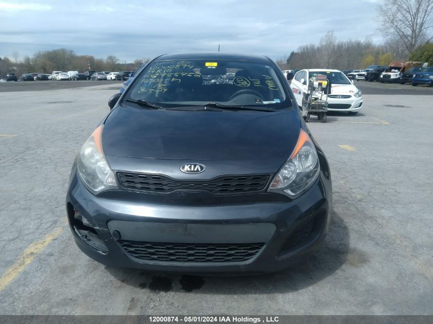 2014 Kia Rio VIN: KNADM5A31E6955452 Lot: 12000874