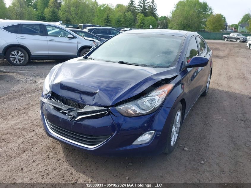 2013 Hyundai Elantra Gls/Limited VIN: 5NPDH4AE2DH447675 Lot: 12000933