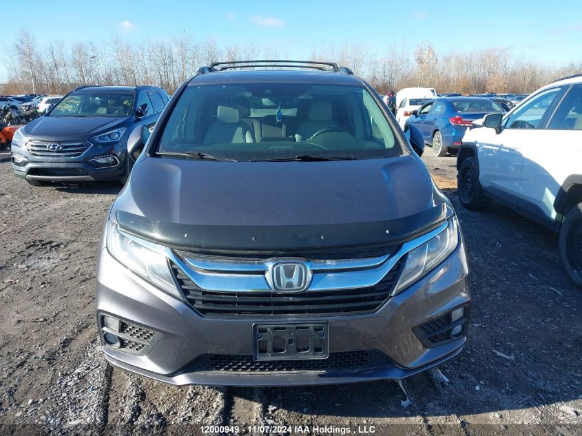 2019 Honda Odyssey VIN: 5FNRL6H42KB501792 Lot: 12000949