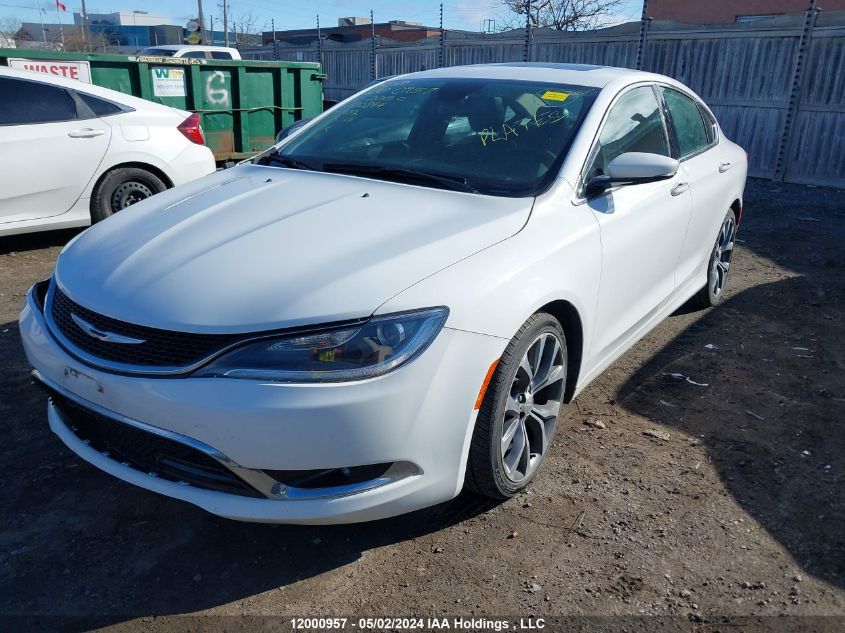 2016 Chrysler 200 C VIN: 1C3CCCCG6GN180844 Lot: 12000957