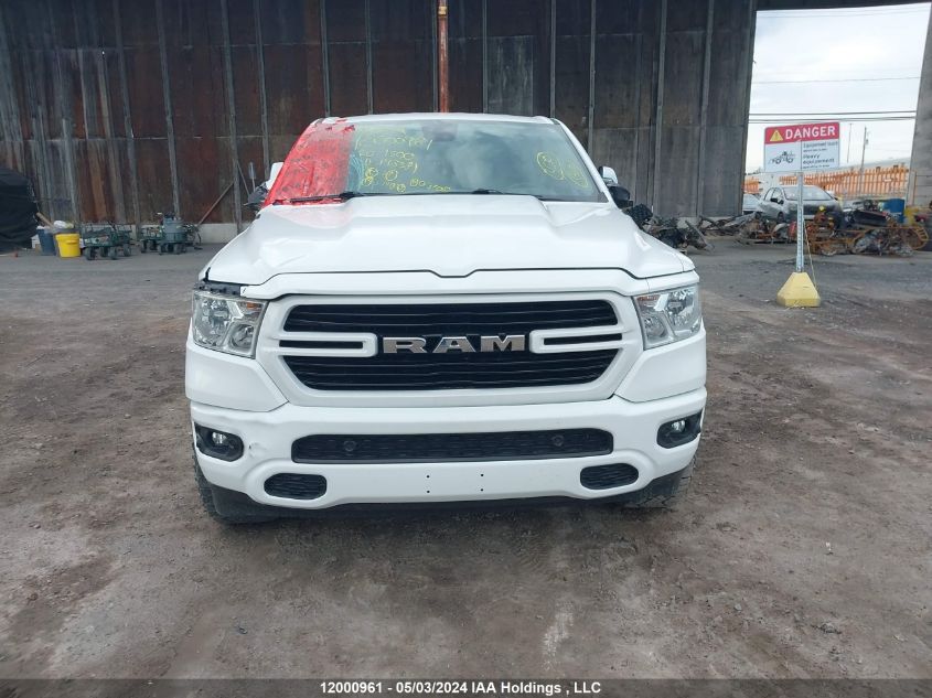 2020 Ram 1500 Big Horn VIN: 1C6SRFMTXLN143381 Lot: 12000961