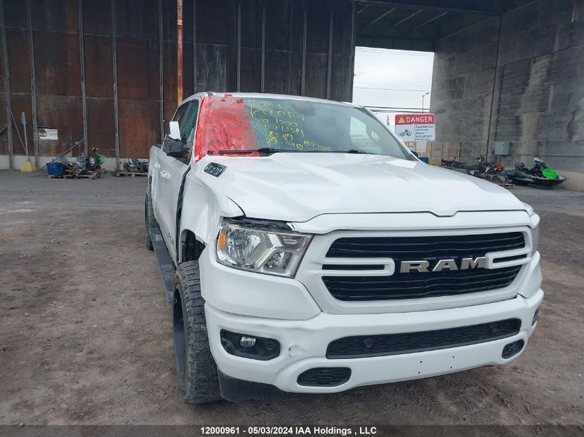 2020 Ram 1500 Big Horn VIN: 1C6SRFMTXLN143381 Lot: 12000961