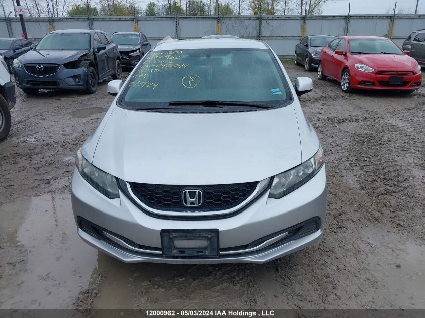 2013 Honda Civic Sdn VIN: 2HGFB2F45DH045044 Lot: 12000962