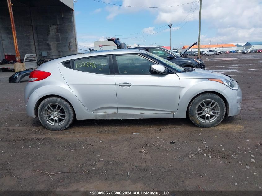 2013 Hyundai Veloster Tech VIN: KMHTC6AD4DU147943 Lot: 12000965