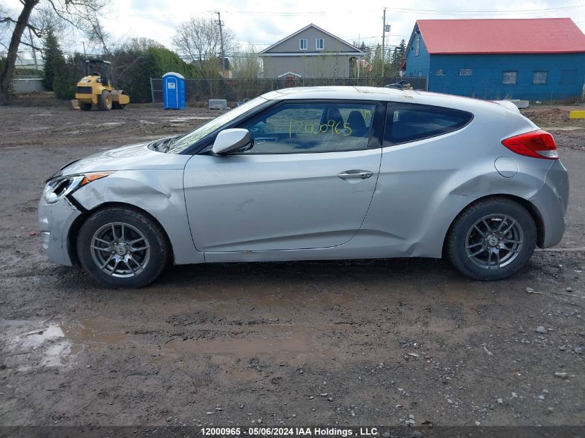 2013 Hyundai Veloster Tech VIN: KMHTC6AD4DU147943 Lot: 12000965