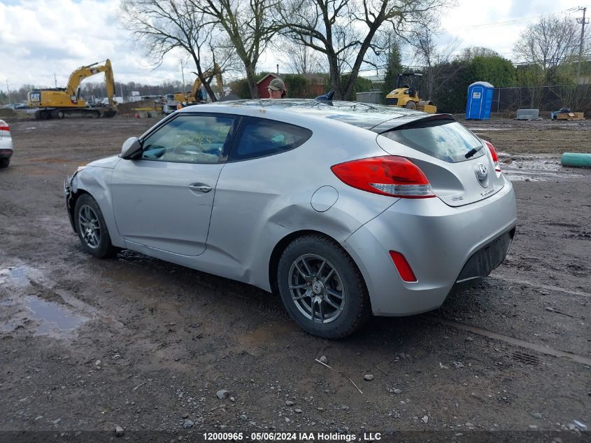 2013 Hyundai Veloster Tech VIN: KMHTC6AD4DU147943 Lot: 12000965