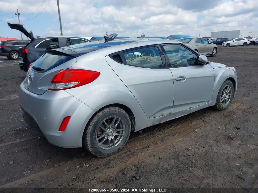 2013 Hyundai Veloster Tech VIN: KMHTC6AD4DU147943 Lot: 12000965