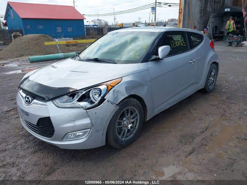 2013 Hyundai Veloster Tech VIN: KMHTC6AD4DU147943 Lot: 12000965