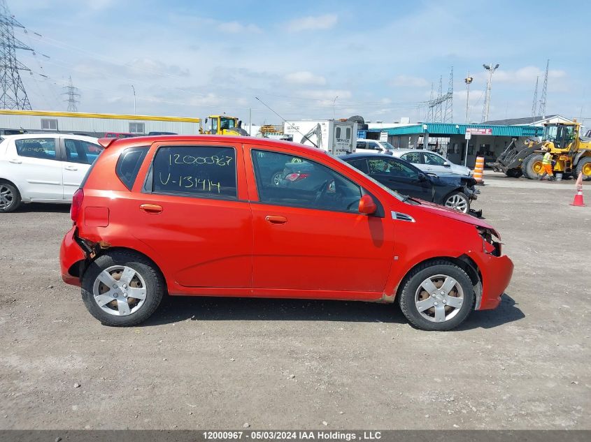 2009 Chevrolet Aveo Ls VIN: 3G1TV65E29L131414 Lot: 12000967