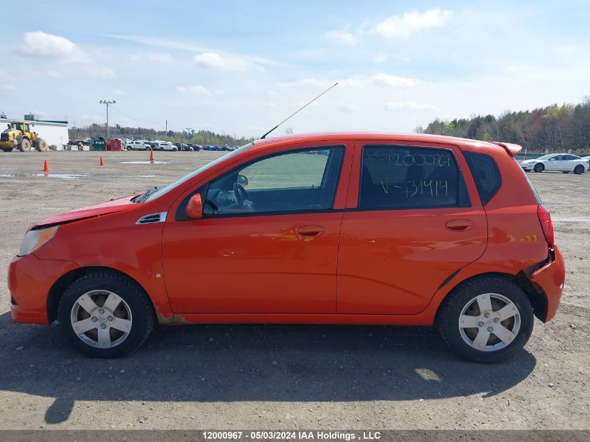 2009 Chevrolet Aveo Ls VIN: 3G1TV65E29L131414 Lot: 12000967