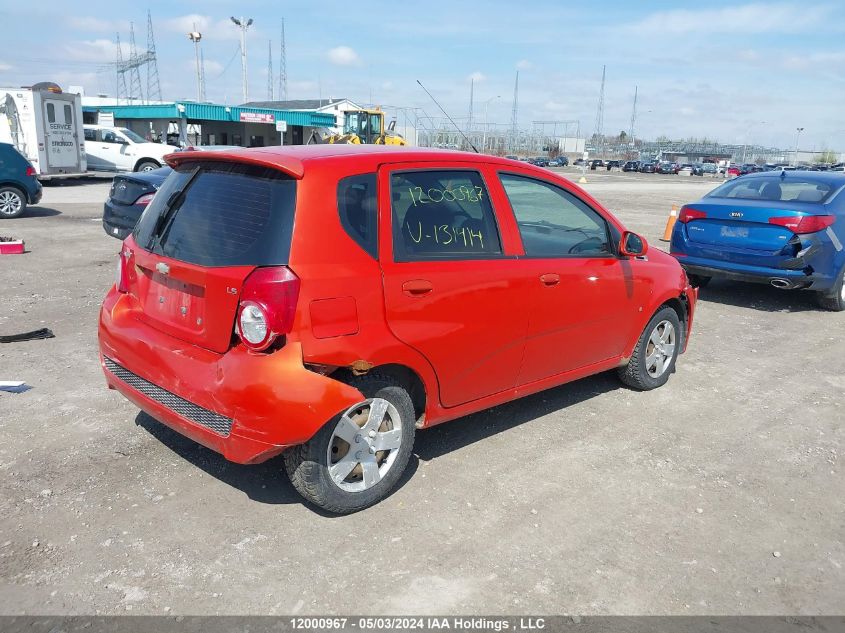 2009 Chevrolet Aveo Ls VIN: 3G1TV65E29L131414 Lot: 12000967