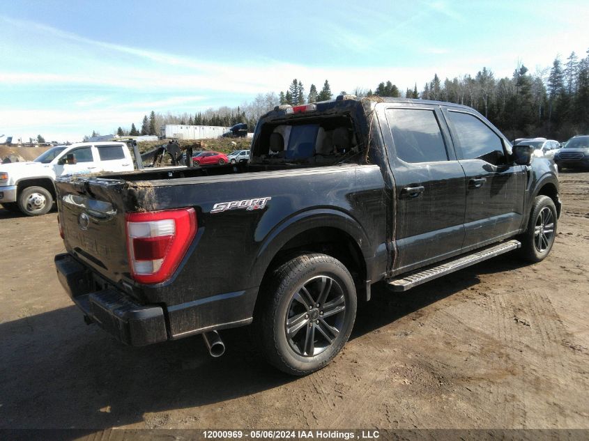 2021 Ford F150 Supercrew VIN: 1FTEW1EPXMFB56498 Lot: 12000969