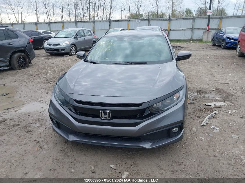 2019 Honda Civic Sedan VIN: 2HGFC2F81KH037052 Lot: 12000995