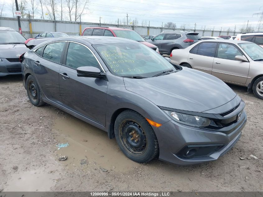 2019 Honda Civic Sedan VIN: 2HGFC2F81KH037052 Lot: 12000995