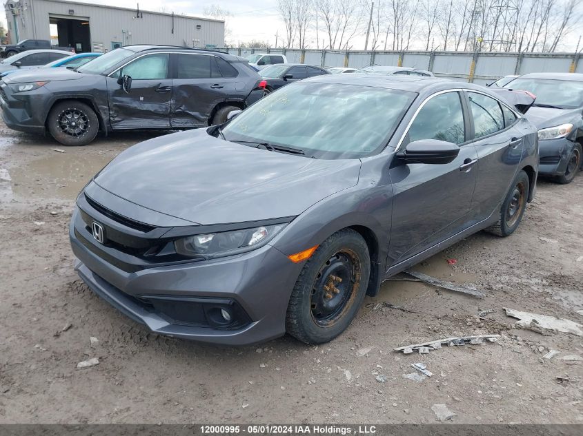 2019 Honda Civic Sedan VIN: 2HGFC2F81KH037052 Lot: 12000995