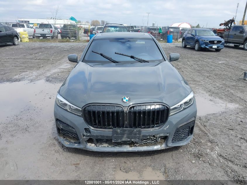 2022 BMW 7 Series VIN: WBA7R8C07NCH98372 Lot: 12001001