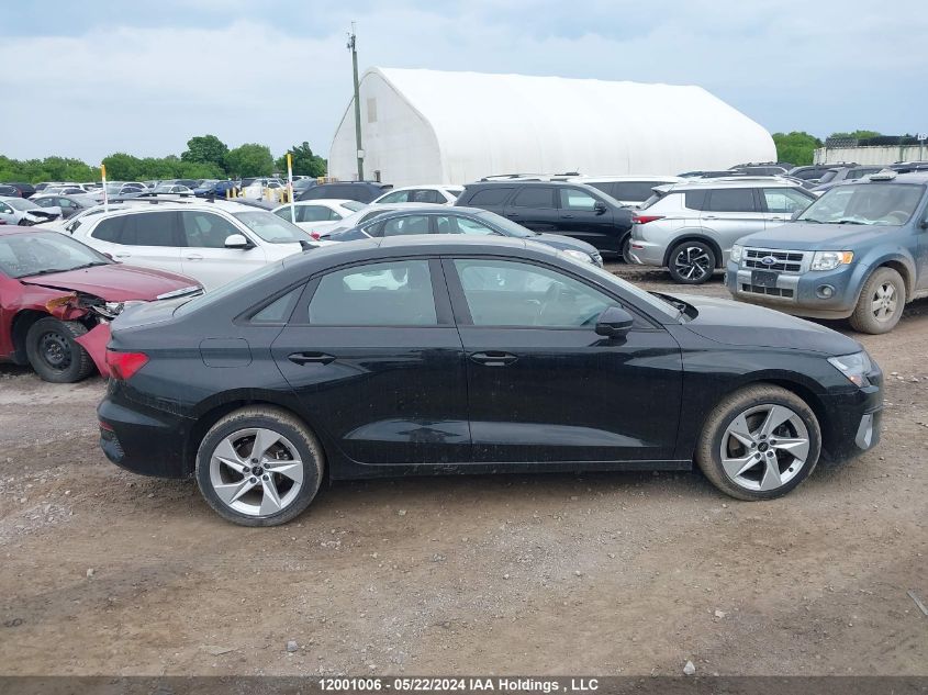 2023 Audi A3 Sedan VIN: WAUGUCGYXPA089013 Lot: 12001006