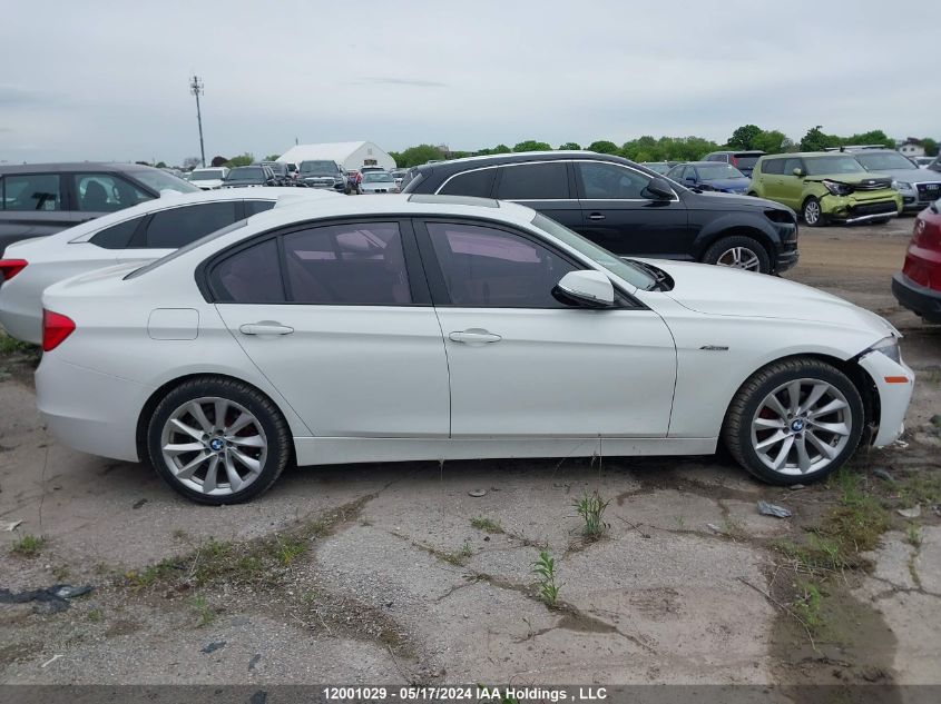 2013 BMW 320 I xDrive VIN: WBA3C3C57DF980758 Lot: 12001029