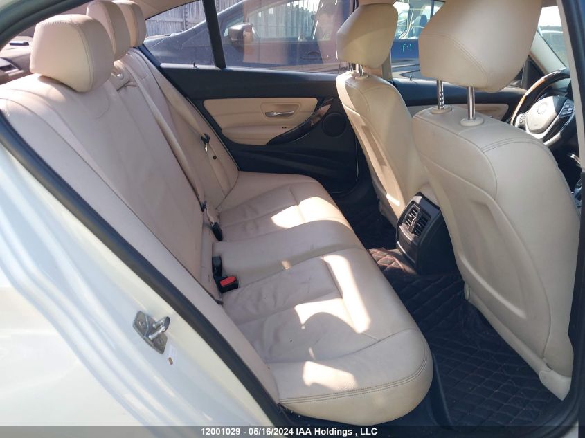 2013 BMW 320 I xDrive VIN: WBA3C3C57DF980758 Lot: 12001029