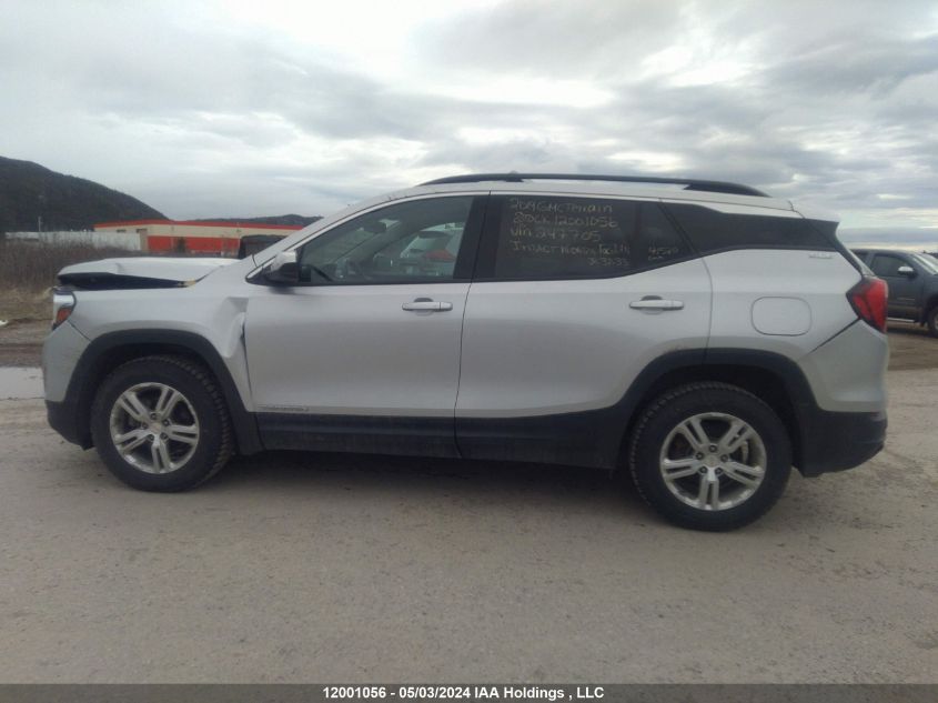 2019 GMC Terrain VIN: 3GKALTEV5KL247705 Lot: 12001056