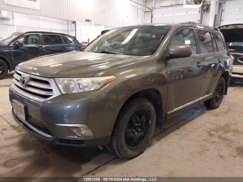 2012 Toyota Highlander Se VIN: 5TDBK3EH8CS102909 Lot: 12001059