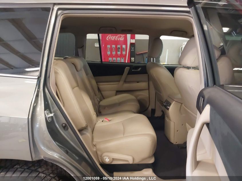 2012 Toyota Highlander Se VIN: 5TDBK3EH8CS102909 Lot: 12001059