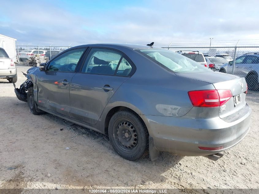 2015 Volkswagen Jetta Sedan VIN: 3VW2K7AJ2FM203381 Lot: 12001064