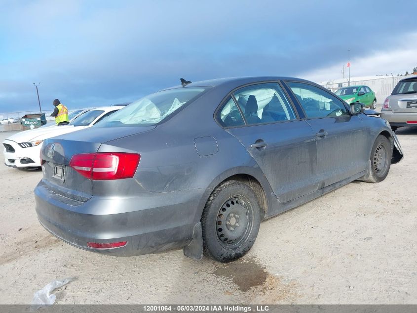 2015 Volkswagen Jetta Sedan VIN: 3VW2K7AJ2FM203381 Lot: 12001064