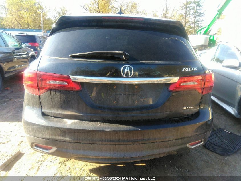 2016 Acura Mdx VIN: 5FRYD4H45GB503507 Lot: 12001072