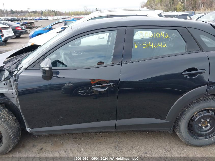 2021 Mazda Cx-3 Touring VIN: JM1DKFC7XM1514042 Lot: 12001092