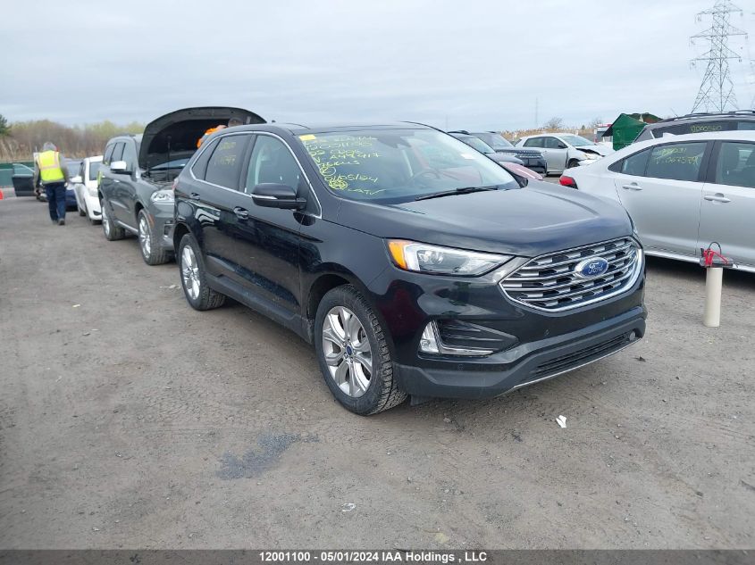 2022 Ford Edge Titanium VIN: 2FMPK4K96NBA47417 Lot: 12001100