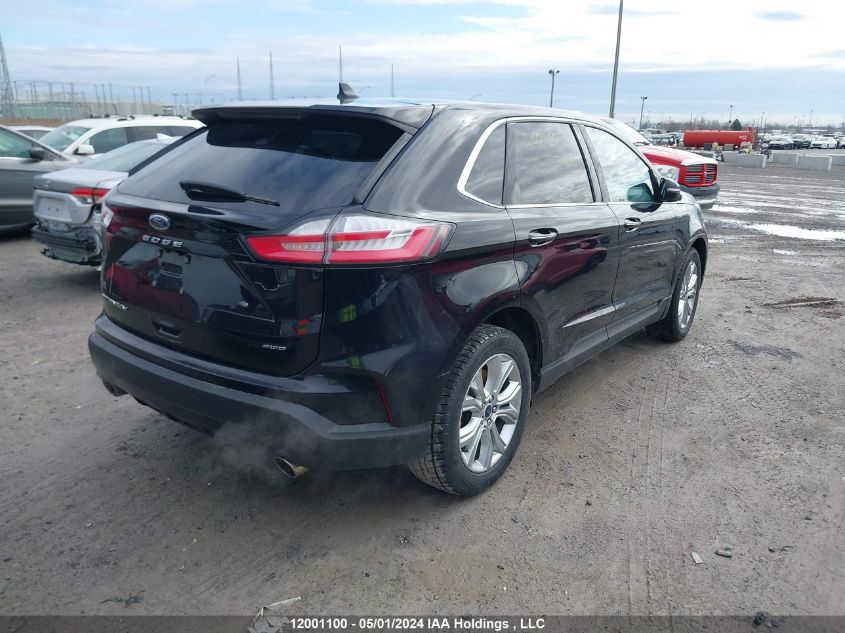 2022 Ford Edge Titanium VIN: 2FMPK4K96NBA47417 Lot: 12001100