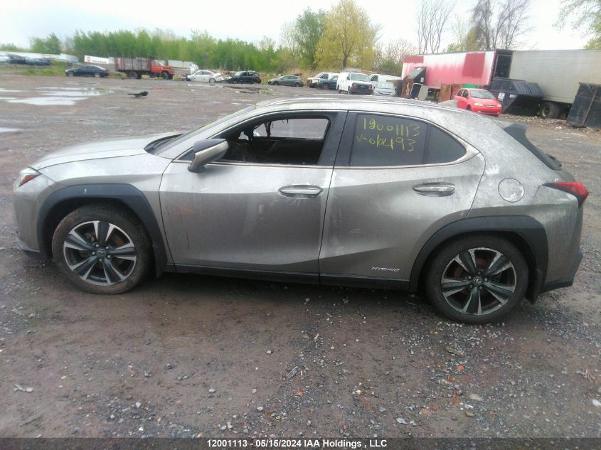 2019 Lexus Ux 250H VIN: JTHU9JBH1K2010493 Lot: 12001113