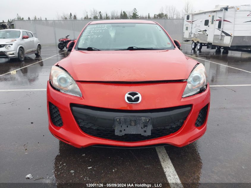 2013 Mazda Mazda3 VIN: JM1BL1L7XD1810251 Lot: 12001126