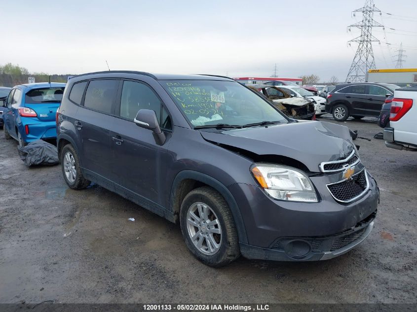 2014 Chevrolet Orlando VIN: KL77P2EK1EK585356 Lot: 12001133