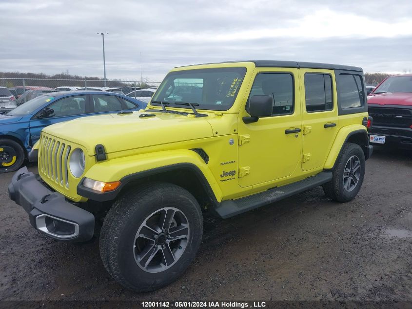 2023 Jeep Wrangler 4-Door Sahara VIN: 1C4HJXEG8PW542520 Lot: 12001142