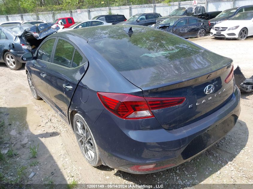 2020 Hyundai Elantra Luxury VIN: KMHD84LFXLU952210 Lot: 12001149