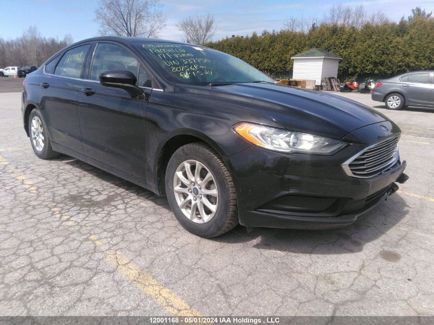 2017 Ford Fusion S VIN: 3FA6P0G7XHR337950 Lot: 12001168