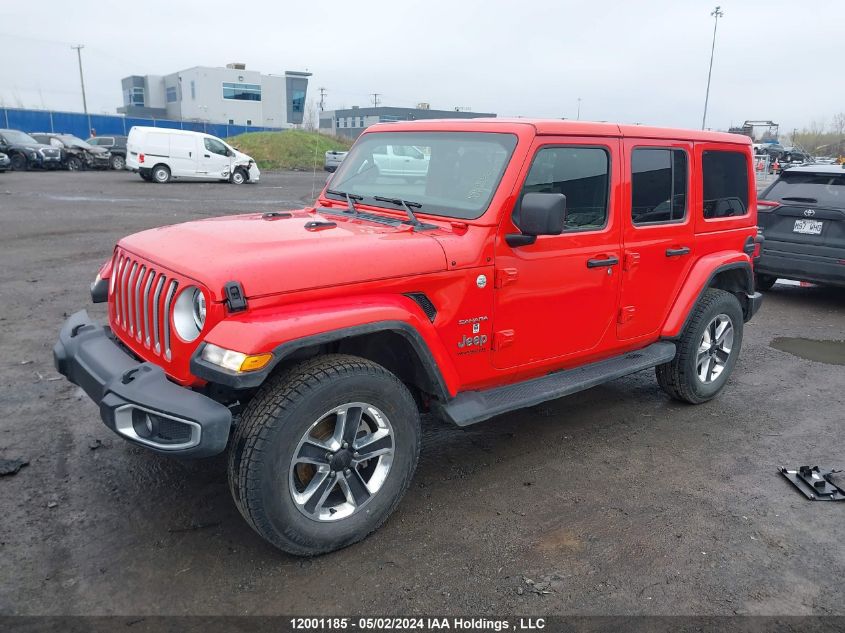 2021 Jeep Wrangler Unlimited Sahara VIN: 1C4HJXEN8MW689348 Lot: 12001185