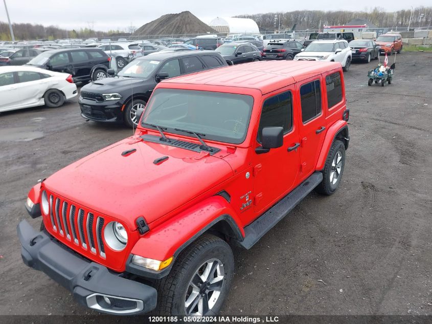 2021 Jeep Wrangler Unlimited Sahara VIN: 1C4HJXEN8MW689348 Lot: 12001185