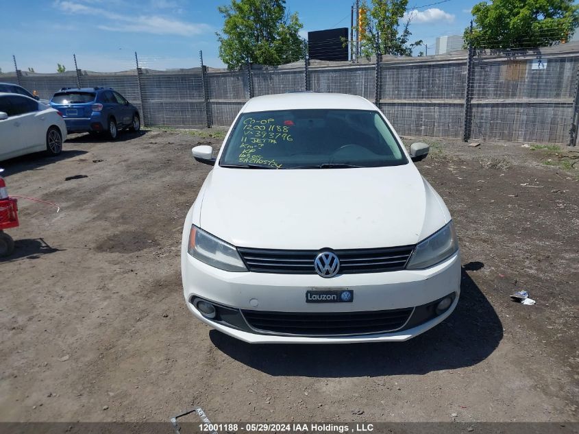 2011 Volkswagen Jetta Sedan VIN: 3VWBX7AJXBM393796 Lot: 12001188