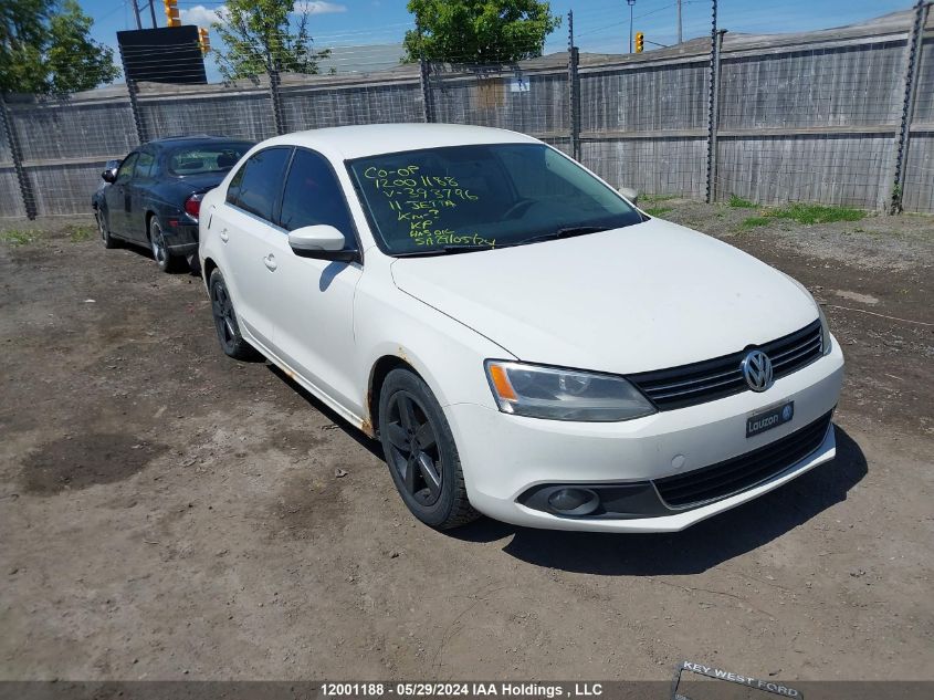 2011 Volkswagen Jetta Sedan VIN: 3VWBX7AJXBM393796 Lot: 12001188