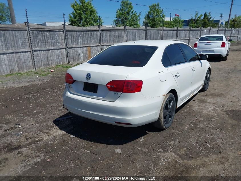 2011 Volkswagen Jetta Sedan VIN: 3VWBX7AJXBM393796 Lot: 12001188