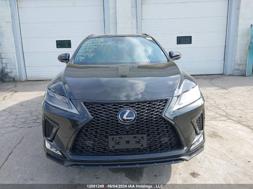 2021 Lexus Rx 450H VIN: 2T2YGMDA0MC068346 Lot: 12001249
