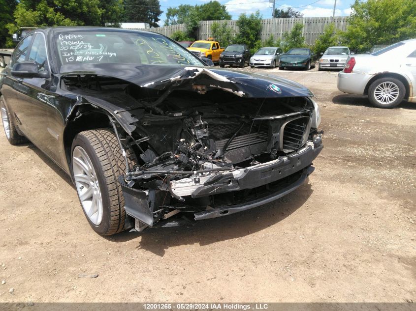 2013 BMW 7 Series VIN: WBAYB6C51DC998359 Lot: 12001265