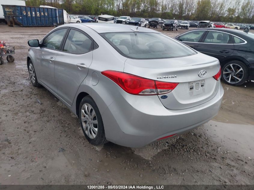 2013 Hyundai Elantra Gl VIN: 5NPDH4AE5DH224613 Lot: 12001285