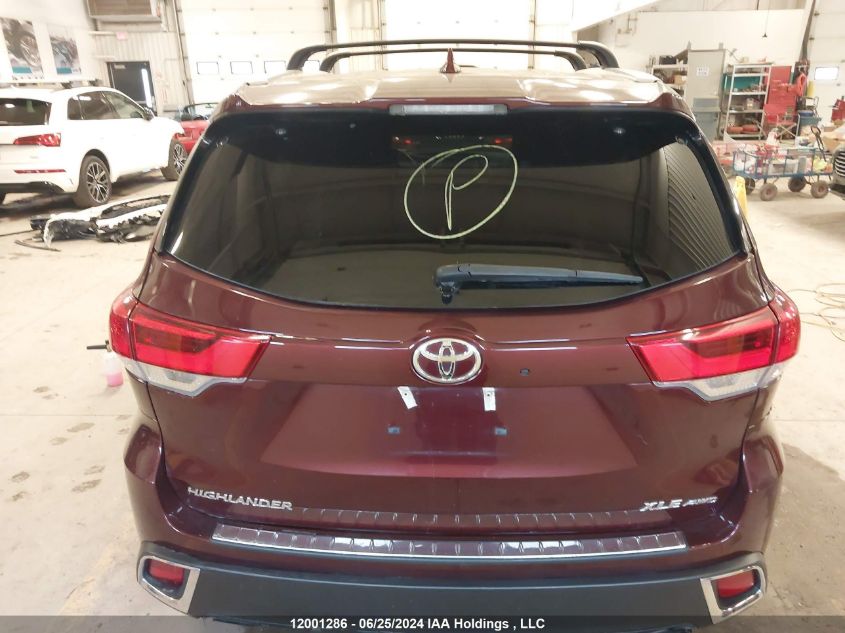 2019 Toyota Highlander Se/Xle VIN: 5TDJZRFH3KS984224 Lot: 12001286