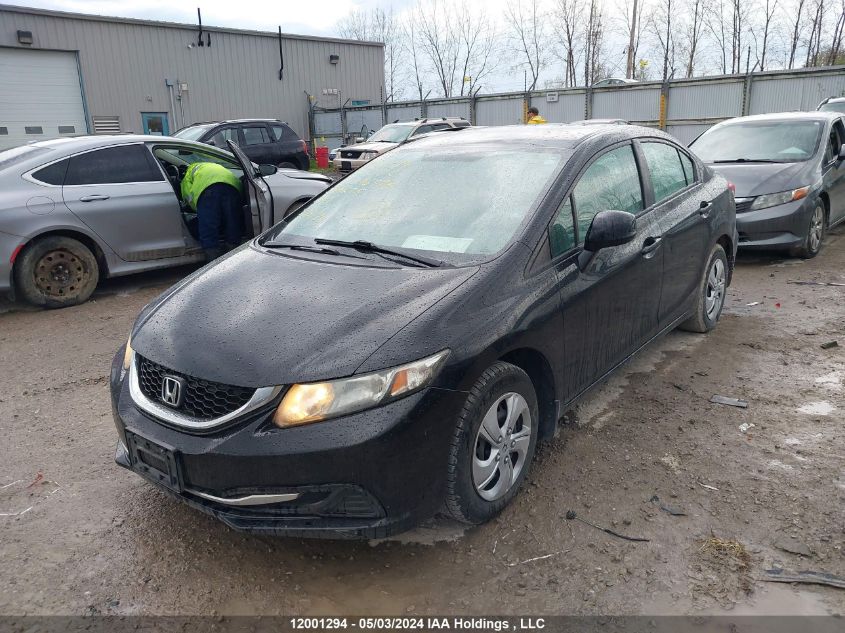 2013 Honda Civic Sdn VIN: 2HGFB2F46DH016393 Lot: 12001294