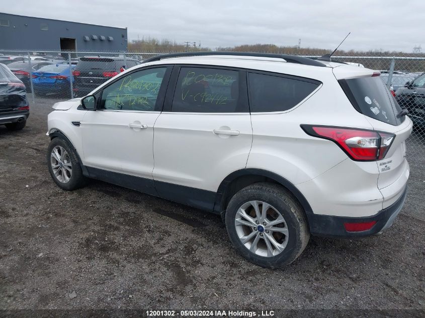 2018 Ford Escape Sel VIN: 1FMCU0HD0JUC92442 Lot: 12001302